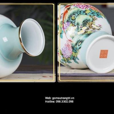 BÌNH MEN NGỌC VIỀN VÀNG – PHÚ QUÝ